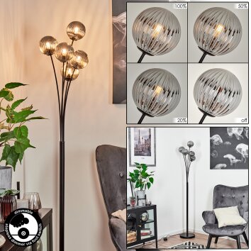 Lampadaire Bernado Noir, 5 lumières Lampadaire Bernado Noir, 5 lumières