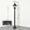 Borne lumineuse Naofe Noir, 1 lumière