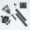 Borne lumineuse Naofe Noir, 1 lumière