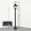 Borne lumineuse Naofe Noir, 1 lumière