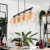Suspension Verre 20cm Vevino Clair, 4 lumières