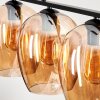 Suspension Verre 20cm Vevino Ambre, 4 lumières
