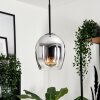 Suspension Verre 15cm Vevino Clair, Fumé, 1 lumière