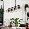 Suspension Verre 15cm Lauden Clair, Fumé, 4 lumières