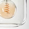 Suspension Verre 20cm Lauden Clair, 4 lumières