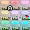 Plafonnier Melres LED Blanc, 1 lumière, Télécommandes