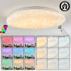 Plafonnier Esgos LED Blanc, 1 lumière, Télécommandes
