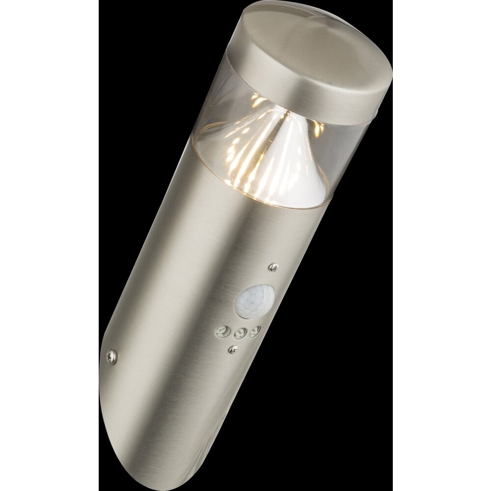 Applique murale d'extérieur Globo Fosca LED Argenté, 1 lumière, Détecteur de mouvement main product photo