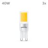 Philips bulb 3pcs set LED GU9 3,2 Watt 2700 Kelvin 400 Lumen