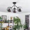 Plafonnier Gastor Noir, 3 lumières