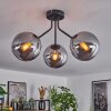 Plafonnier Gastor Noir, 3 lumières