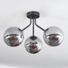 Plafonnier Gastor Noir, 3 lumières