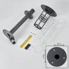 Borne lumineuse Fushun Anthracite, 1 lumière