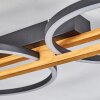 Plafonnier Carcano LED Brun, Noir, 2 lumières