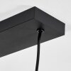 Suspension Fessade Noir, 4 lumières