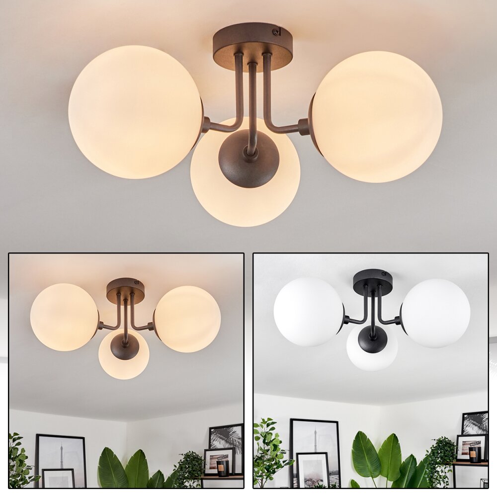 Plafonnier Cabalonga Noir, 3 lumières main product photo