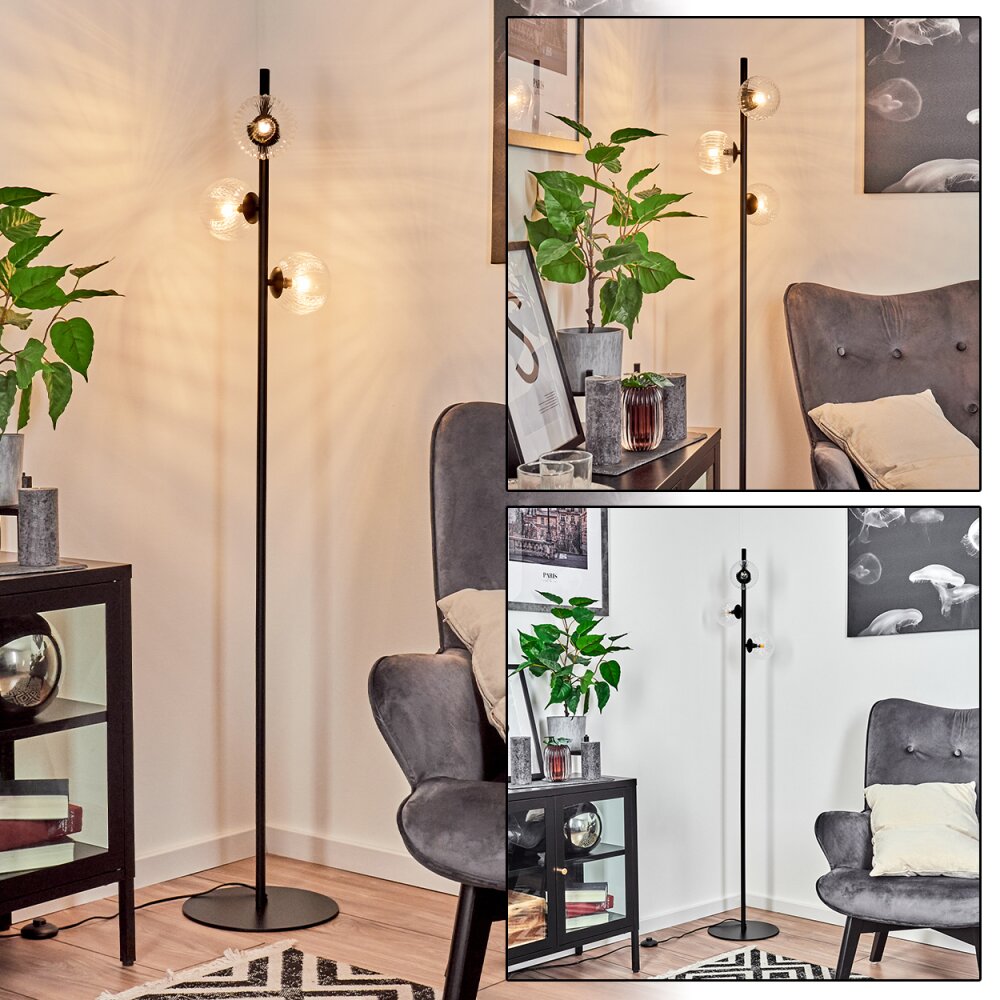 Lampadaire Remaisnil Noir, 3 lumières main product photo