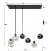 lustre Bicolore Anthracite, 7 lumières