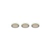 Spot encastrable - kit de 3 Trio ARGUS LED Blanc, 6 lumières, Télécommandes, Changeur de couleurs