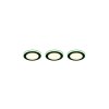 Spot encastrable - kit de 3 Trio ARGUS LED Noir, 6 lumières, Télécommandes, Changeur de couleurs