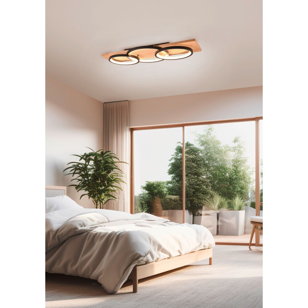 Plafonnier Trio Barca LED Écru, Noir, 1 lumière main product photo