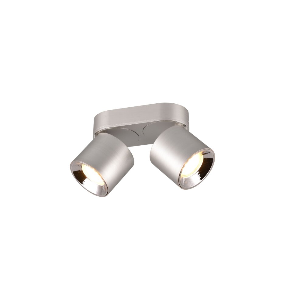 Trio GUAYANA Plafonnier Nickel mat, 2 lumières main product photo