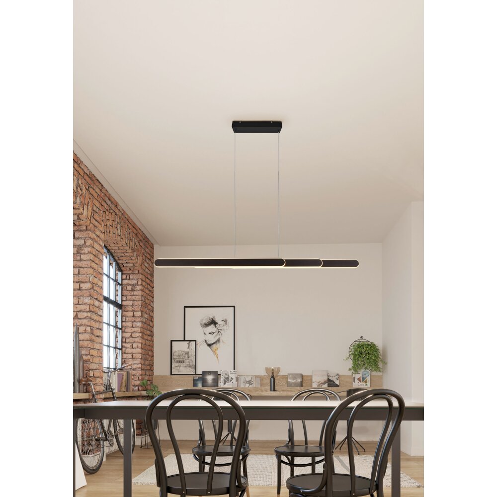 Suspension Trio Helios LED Noir, 1 lumière main product photo