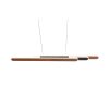 Suspension Trio Helios LED Brun, 1 lumière