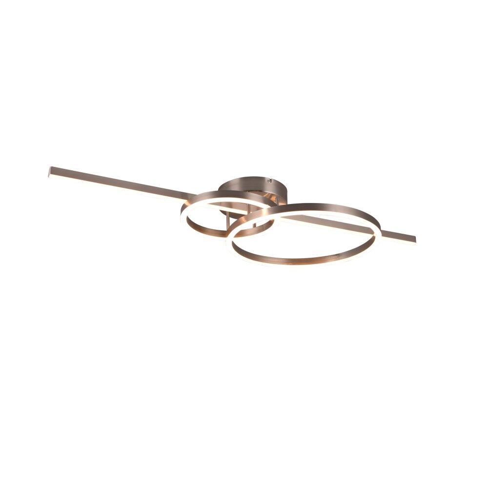 Plafonnier Trio MONTILLA LED Nickel mat, 1 lumière, Télécommandes main product photo