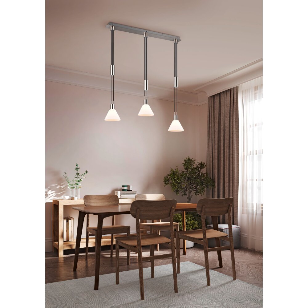 Suspension Trio STANLEY Nickel mat, 3 lumières main product photo