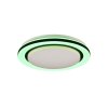 Plafonnier Reality Cartida LED Blanc, 1 lumière, Télécommandes, Changeur de couleurs