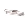 Plafonnier Reality Corso LED Nickel mat, 1 lumière, Télécommandes
