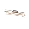 Plafonnier Reality Corso LED Nickel mat, 1 lumière, Télécommandes