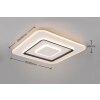 Plafonnier Reality JORA LED Blanc, 1 lumière, Télécommandes