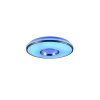 Plafonnier Reality Realta LED Aluminium brossé, 2 lumières, Télécommandes, Changeur de couleurs
