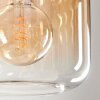 Suspension - Verre Lauden Ambre, Clair, 4 lumières