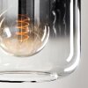 Suspension - Verre Lauden Chrome, Clair, Fumé, 4 lumières