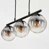 Suspension Gastor Clair, Fumé, 3 lumières