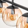 Suspension Gastor Ambre, Clair, 4 lumières