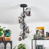Plafonnier Chehalis Noir, 8 lumières