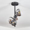 Plafonnier Chehalis Noir, 4 lumières