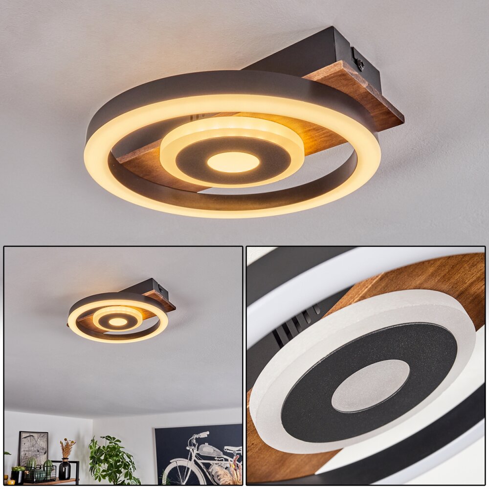 Plafonnier Taboneira LED Noir, 1 lumière main product photo