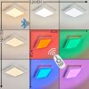 Plafonnier Voisines LED Blanc, 1 lumière, Télécommandes, Changeur de couleurs