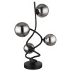 Lampe de table Globo RIHA LED Noir, 4 lumières