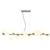Suspension Globo RIHA LED Nickel mat, 13 lumières