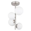 Plafonnier Globo RIHA LED Nickel mat, 4 lumières