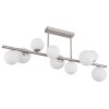 Plafonnier Globo RIHA LED Nickel mat, 9 lumières