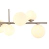 Plafonnier Globo RIHA LED Nickel mat, 9 lumières