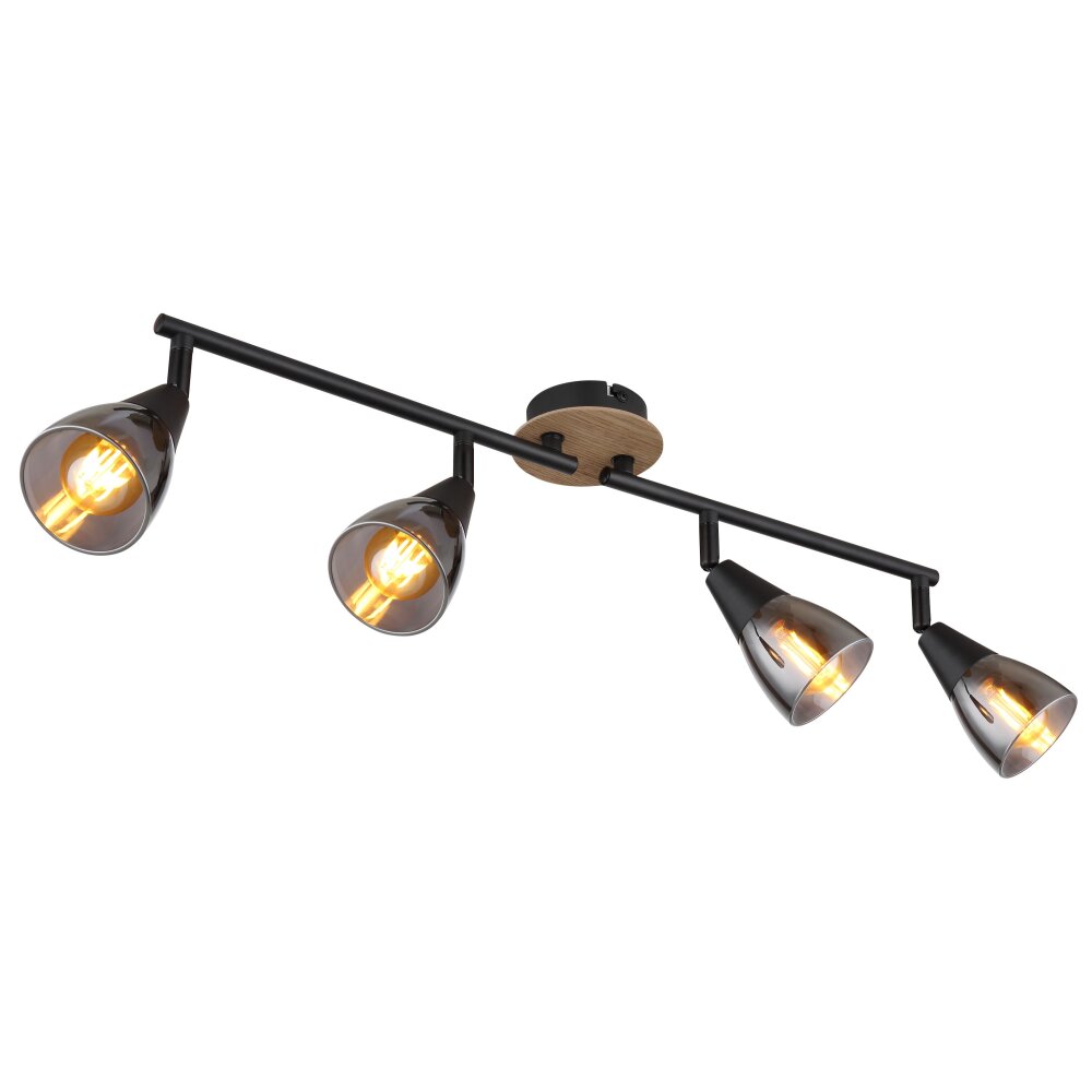 Plafonnier Globo MUBBY Noir, 4 lumières main product photo