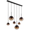 Suspension Globo HALLIE Noir, 6 lumières